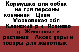 Кормушка для собак . на три персоны. кованная › Цена ­ 12 000 - Московская обл., Клинский р-н, Ясенево д. Животные и растения » Аксесcуары и товары для животных   